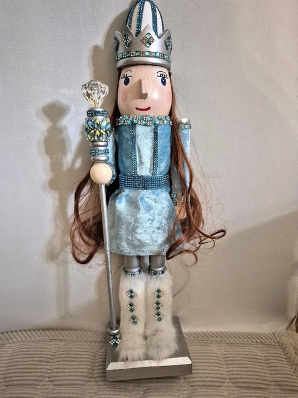 Lady Nutcracker in Blue & Silver